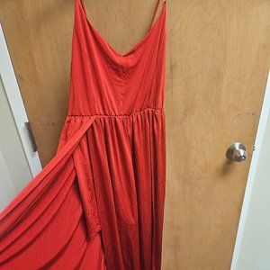 Forever 21 Sexy Red Dress- Double Split
